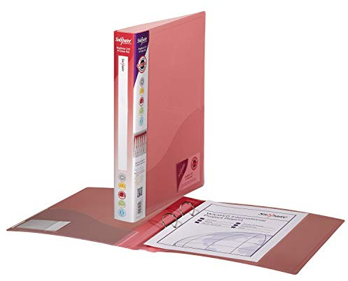 Snopake A4 2 O-Ring 25mm RingBinder – Classic Red [Pack of 10] Ref: 10181