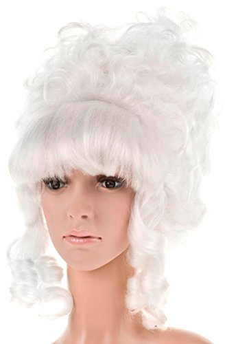Orlob Perücke Lady Pompadur, weiß
