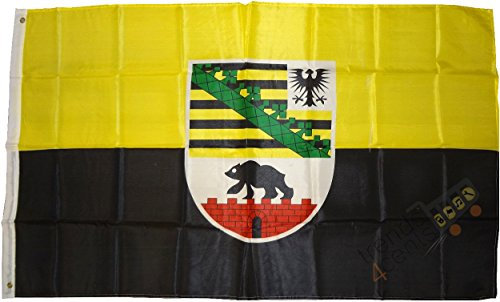 trends4cents SACHSEN-ANHALT MIT WAPPEN Fahne, 250 x 150 cm