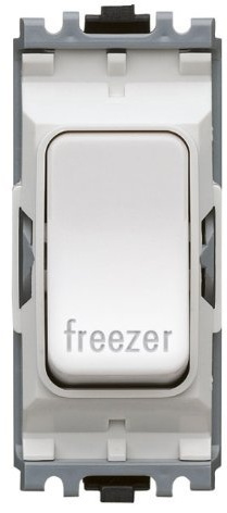 MK Electric Edge 20 Amp DP 1 Way Printed Switch Module for Freezer