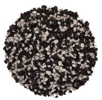 Aquariumpflanzen.net 5kg Farbkies schwarz/weiß, Körnung 2-3mm, Aquarienkies, Bodengrund