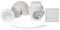 Airflow® Aventa - Kit Completo Extractor Baño/Cocina 125mm | Temporizador (2-30 min) + 6m Tubo + Rejillas Blanco/Cromo | 2 Velocidades Silencioso | Fácil Instalación | Garantía 3 Años