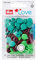 Prym 393005 Love Druckknopf Color KST 12,4 mm grün/hellgrün/braun, Polyester, 12.4 m
