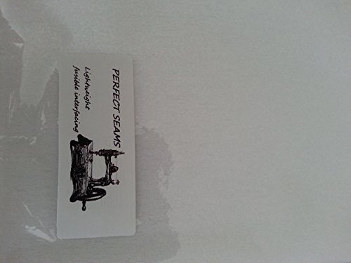 Perfect Seams Lightweight iron on fabric interfacing interlining pack 90cm x 3 meters white
