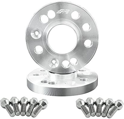 Simoni Racing DR041/B15 Spurverbreiterungen mit Befestigungsschrauben für Original Felgen, 20 mm, Silber