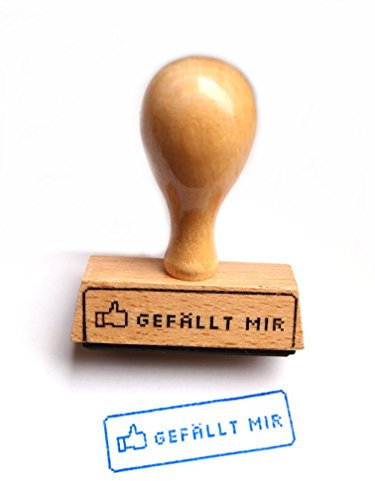 Der Gefällt-mir-Stempel aus Holz