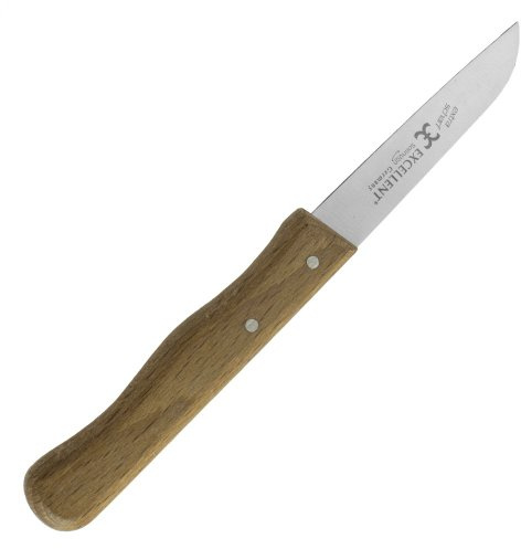 May Gemüsemesser Solingen gerade Gussstahl Echtholz 17 cm | Klassisches Obstmesser aus Solingen. Nicht rostfreier Gussstahl garantiert extreme Schärfe. Edler Echtholzgriff.