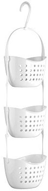 Premier Housewares -Tier Dusche Caddy, weiß, PP - Polypropylen, 16x22x83