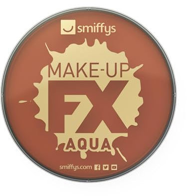 Smiffys Make-Up FX Face and Body Paint, 16 ml - Light Brown