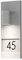 Konstsmide Modena 7655-300 Hausnummernleuchte / B: 16cm T: 11cm H: 41cm / 1x35W / IP44 / lackiertes Aluminium / grau