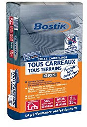 Bostik Colle Tous Carrelage S/Pous. Gris 25 kgs