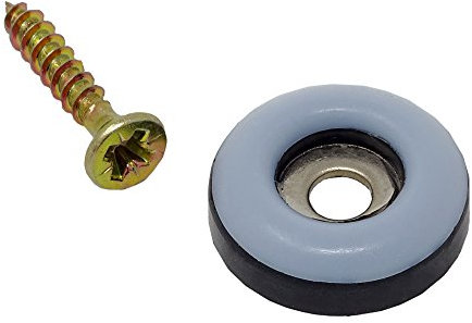 SBS Teflongleiter | ø 19mm | 16 Stück | Möbelgleiter zum schrauben | incl. Schraube Teflon