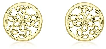 CARISSIMA Damen Ohrstecker 9k (375) Gelbgold 7mm Filigran Rund