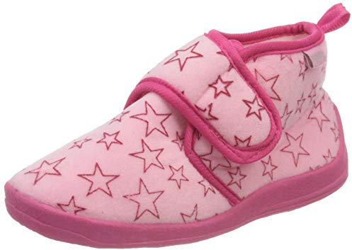 Playshoes Pantofole, Unisex - Bambini e ragazzi, Rosa Pastello, 24/25 EU