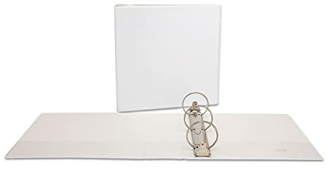 Universal Deluxe Round Ring View Binder, 7,6 cm Capacity, bianco (20752)