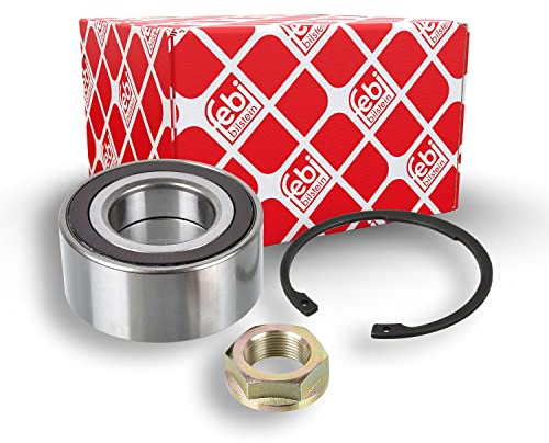 febi bilstein 19574 Radlagersatz mit ABS-Impulsring, Achsmutter und Sicherungsring, 1 Stück | Kompatibel mit: CITROËN BERLINGO / BERLINGO FIRST Großraumlimousine (MF_, GJK_, GFK_