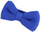 DonDon Herren Strick Fliege gebunden und längenverstellbar 11 x 6 cm royalblau