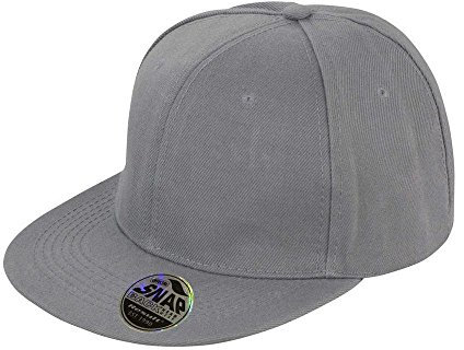 Result Caps rc083 x – Bronx Original Flat Peak Snap Back Cap Gr. One Size, Grau - Grau