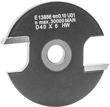 ENT 13886 Scheibennutfräser HW, Schaft (S) 6,35 mm, Durchmesser (D) 40 mm, NL 6 mm