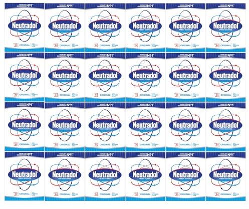 Neutradol Slow Release Gel Air Freshener, Original, 24 x135g | Air Freshener and Odour Eliminator, No Plug or Spray Needed, Multipack