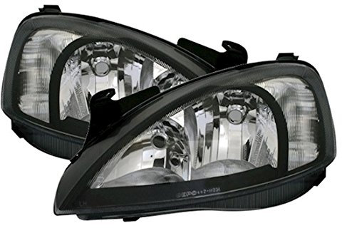 Depo Scheinwerfer Set Klarglas Schwarz