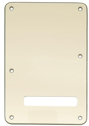 Musiclily Guitar Strat Back Plate for Fender USA/Mexican Standard Stratocaster Modern Style, 3Ply Cream