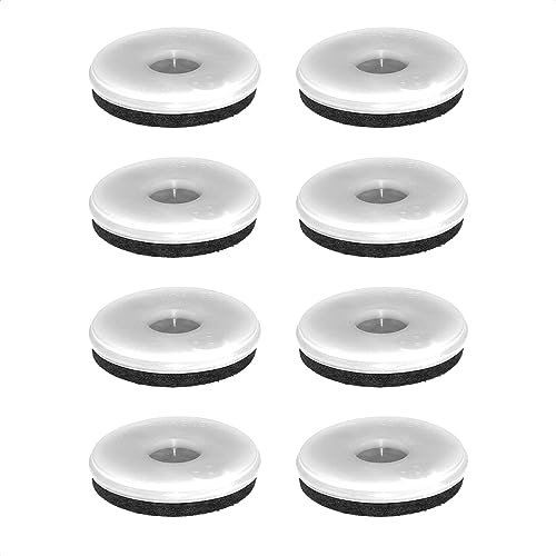 Wagner QuickClick® Filzgleiter Möbelgleiter Stuhlgleiter Ersatz - 8er-Set Ersatzgleiter austauschbar ersetzbar - Filz robust Natural - Durchmesser Ø 40 mm - für Basis Ø 40 mm - Made in DE - 15826500