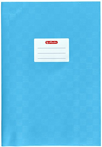 Herlitz 5204151 Hefthülle A4 Baststruktur, 25 Stück, hellblau