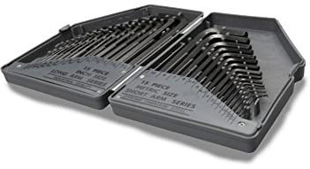 30pc Large Hex Allen Key Set Metric Imperial 0.7mm - 10mm