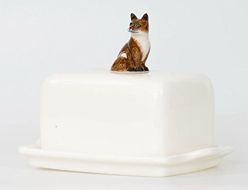 Quail Ceramics Fox Butter Dish