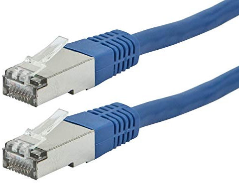 Monoprice Cat6A Ethernet Patch Cable - 25 feet - Blue | Zeroboot, RJ45, Stranded, 550Mhz, STP, Pure Bare Copper Wire, 10G, 26AWG - Entegrade Series