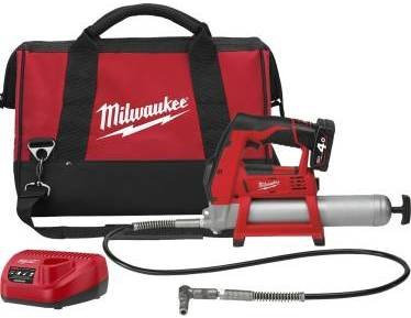 POMPE À GRAISSE MILWAUKEE 12V 4,0 AH LIVRÉE AVEC 1 BATTERIE ET CHARGEUR EN SAC M12 GG-401B - 4933441675