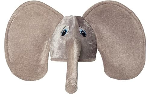 Boland 99949 - Hut Elefant für Erwachsene, mit grauen Ohren und Rüssel, Karneval, Mottoparty