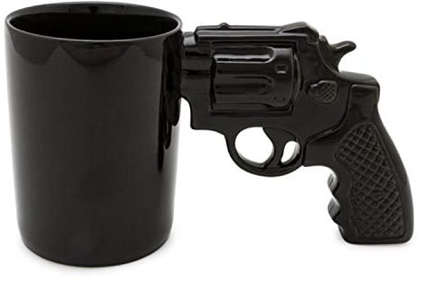 Revolver Kaffeebecher - Pistole Tasse Becher Waffe Trinkbecher