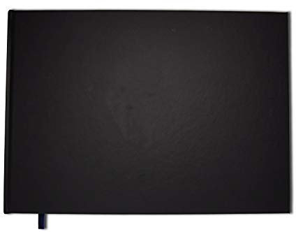 UTTSCHEID Notizbuch, Album, Babyparty, Tagebuch: Scrapbook | DIN A4 quer | matter Einband | Premium Qualität (Schwarz)