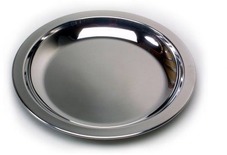 Relags Edelstahlteller Teller, Silber, 23.5 cm