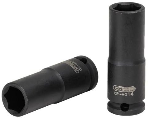 KS Tools 515.1617 3/8 Sechskant-Kraft-Stecknuss, lang, 17mm