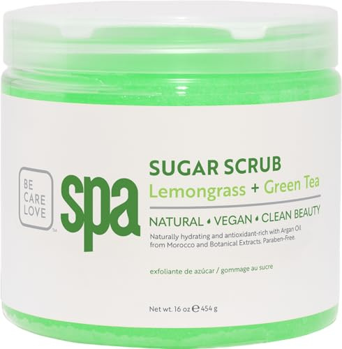 BCL Spa Lemongrass and Green Tea Sugar Scrub, 16 Ounce by Bio Creative Lab