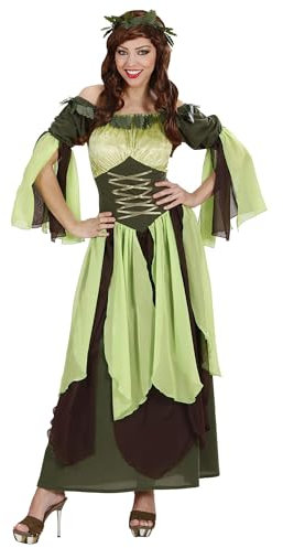 WIDMANN MILANO PARTY FASHION - Kostüm Mutter Natur, Kleid, Mittelalter, Fee, Waldelfe, Faschingskostüme