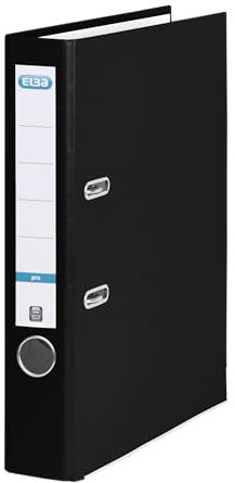 Elba Ordner A4, smart Pro, 5 cm schmal, Kunststoff außen, schwarz