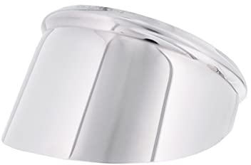 United Pacific C5002 4-inch Round Stainless-Steel Peep Mirror Visor, Highly Polished, Easy Installation, Fits 4-inch Peep Mirrors - 1 Visor Only