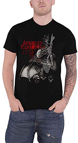 Avenged Sevenfold T Shirt Spine Climber band logo offiziell Herren Schwarz