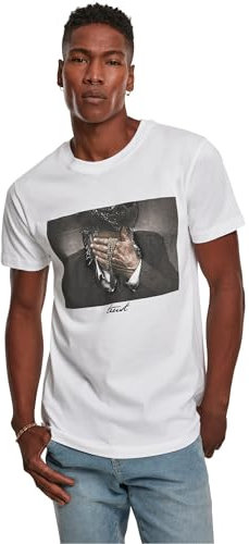 Mister Tee Herren Trust T-Shirts, White, L