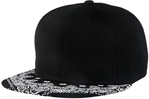 Aivtalk Original Basecap Hip-Hop Cap Kappe Unisex Snapback Verstellbare Baseballcap Schirmmütze - Schwarz