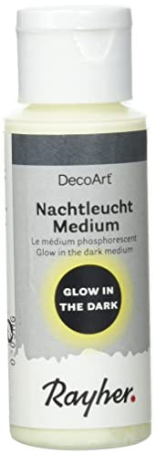 Rayher Médium peinture fluorescent, liant acrylique noctilumineux 59ml, 38192000