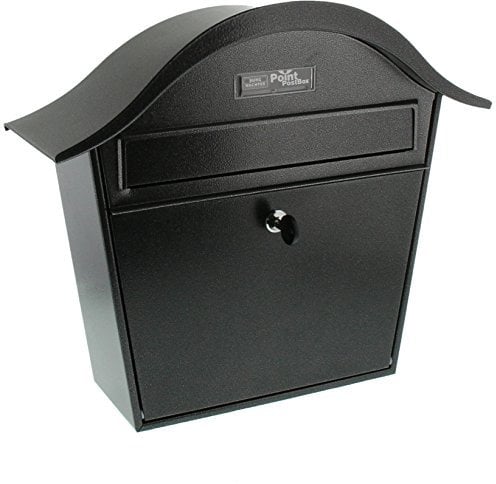 Burg Wächter Briefkasten, Namensschild, Einwurf-Format DIN B5, Verzinkter Stahl, Holiday 5842 E, Eisen, Stahl Eisenfärbig