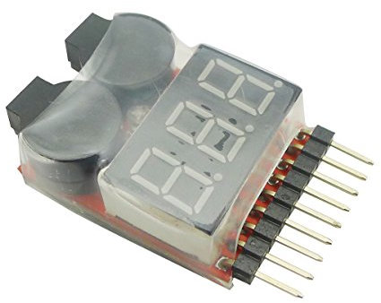 Aihasd 1-8s Spannung Lipo Akku Alarm Checker Anzeiger Tester