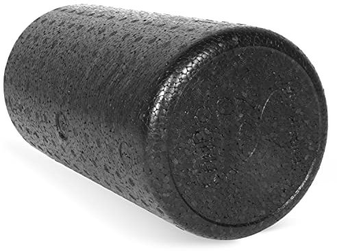 CanDo Faszienrolle kompakt / Massagerolle - Pilates, Physio, Yoga, Triggerpunkt, 31 x 15 x 15 cm, schwarz