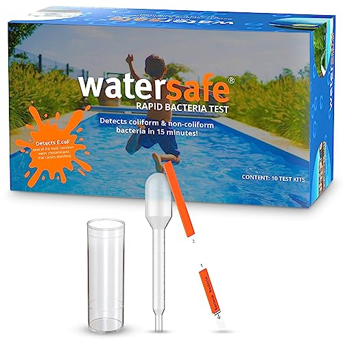 Watersafe Rapid Bakterien Wassertest für Schwimmbecken, Fitnessstudios, Wasserparks, Hausmeister, 10 Stück
