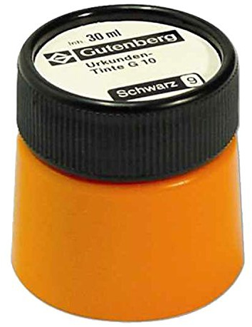 Läufer Gutenberg Urkundentinte Behälter 30ml, schwarz